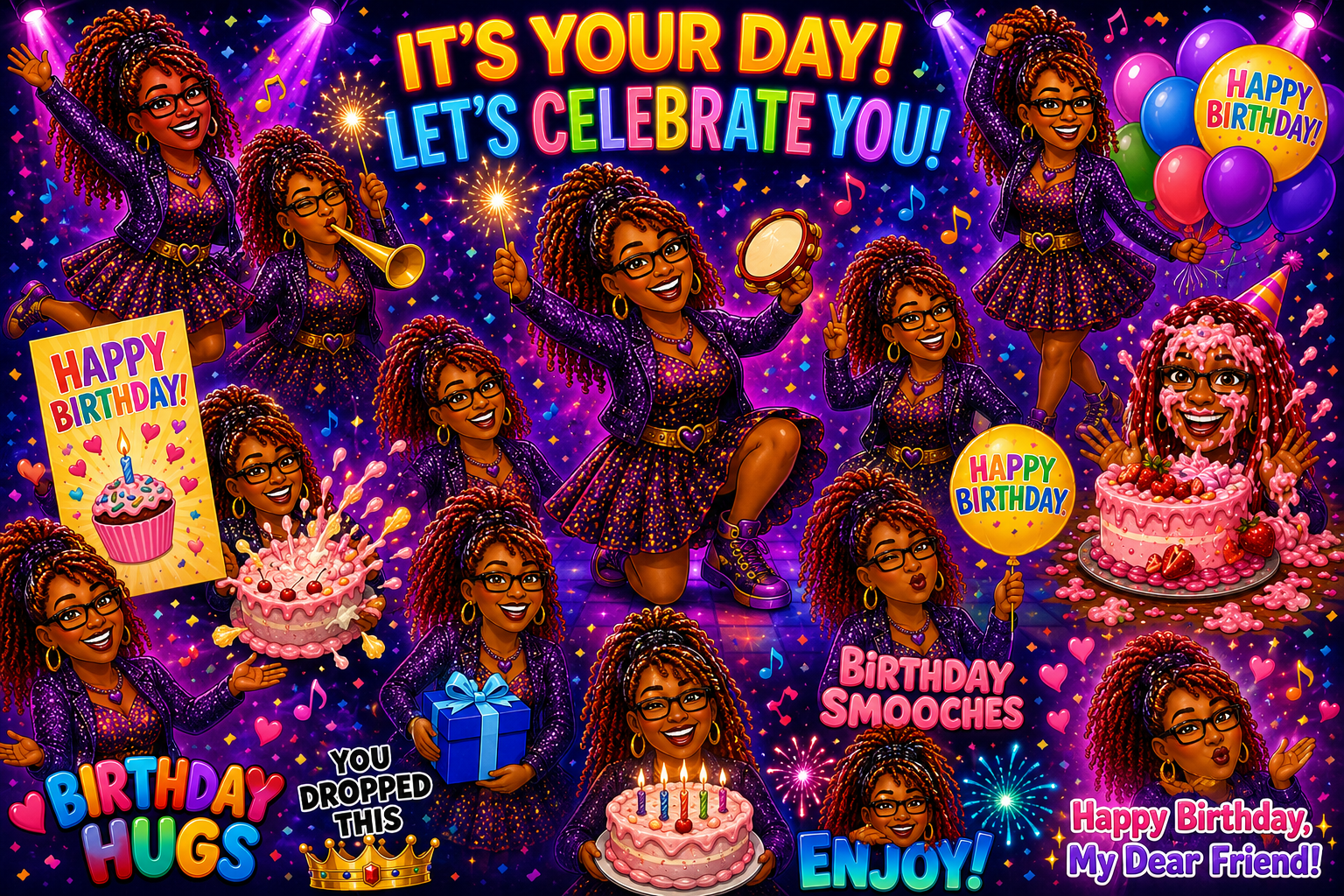 Full birthday celebration finale