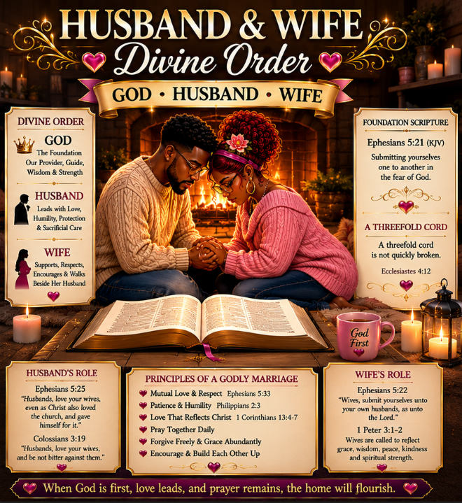 Husband and Wife praying together