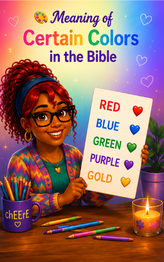 chEErE teaching the meaning of certain colors in the Bible