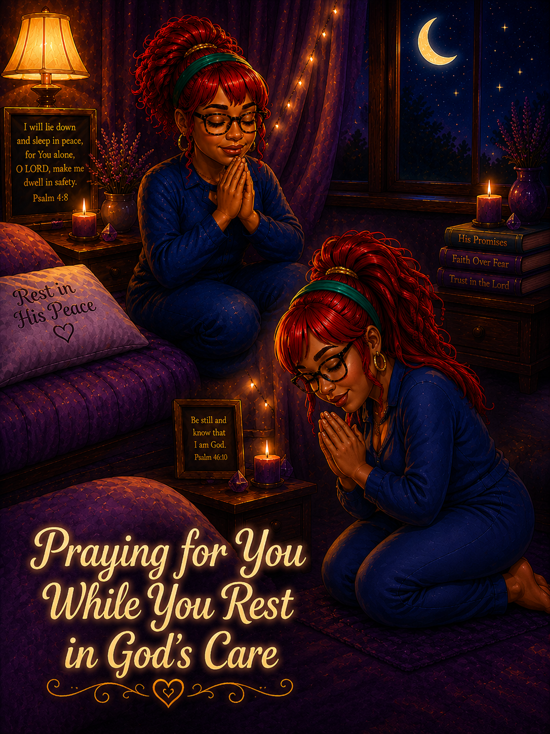 Praying for you while you rest in God's care