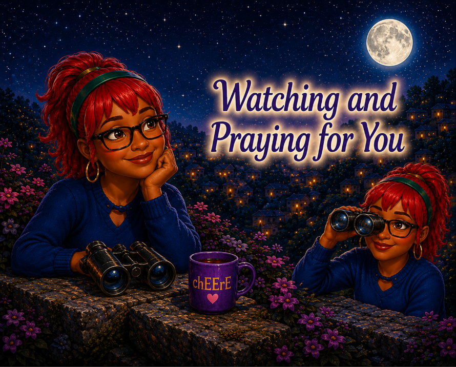 Watching and praying for you with chEErE under one moon